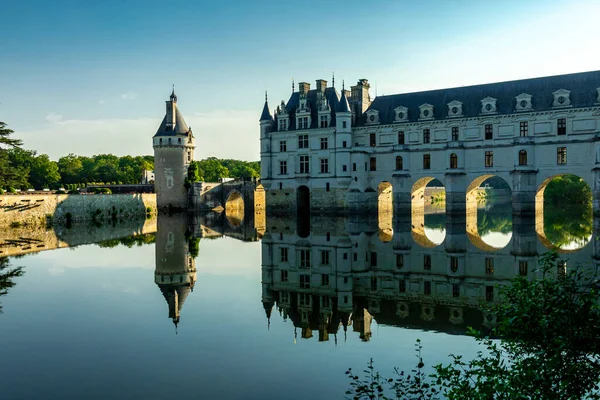 Sommar Upptäcktsfärd Vackra Seine Valley Slottet Chenonceau Nära Chenonceaux Indre — Stockfoto