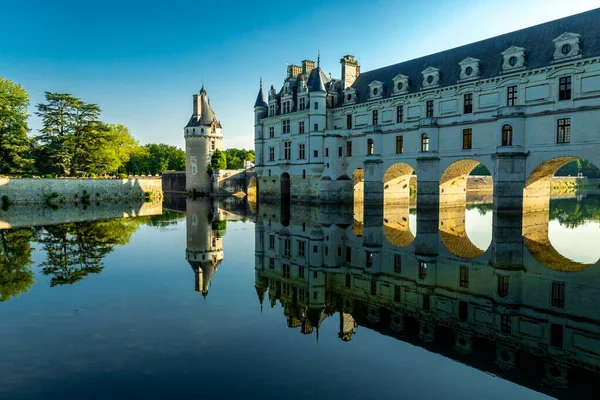 Summer Discovery Tour Beautiful Seine Valley Chenonceau Castle Chenonceaux Indre — Stock Photo, Image