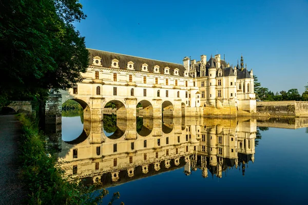 Kesällä Löytö Kiertue Kauniissa Seine Valley Chenonceau Castle Lähellä Chenonceaux — kuvapankkivalokuva