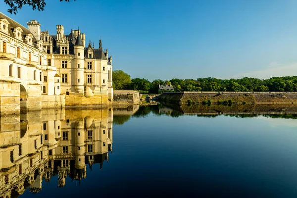 Summer Discovery Tour Beautiful Seine Valley Chenonceau Castle Chenonceaux Indre — Stock Photo, Image