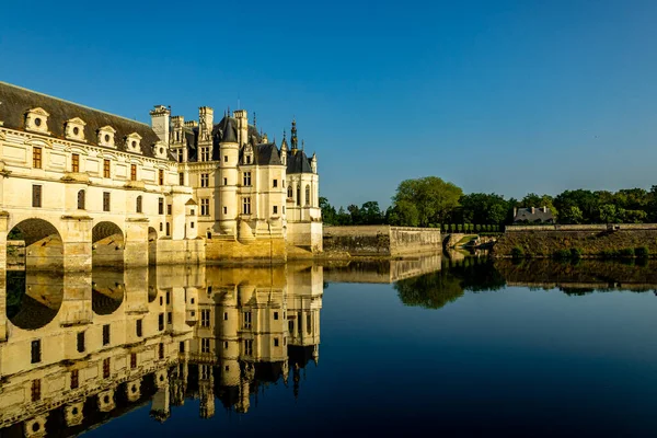 Summer Discovery Tour Beautiful Seine Valley Chenonceau Castle Chenonceaux Indre Stock Picture