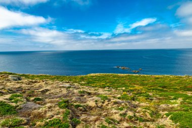 Plouhinec - Fransa yakınlarındaki güzel Brittany 'de Mnez Dregan' ın manzaralı turnesine küçük bir keşif gezisi