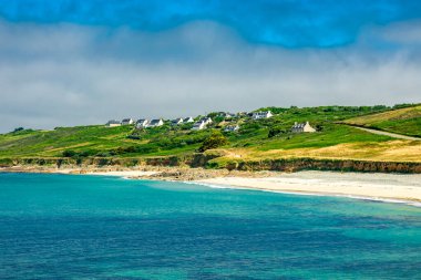 Plouhinec - Fransa yakınlarındaki güzel Brittany 'de Mnez Dregan' ın manzaralı turnesine küçük bir keşif gezisi