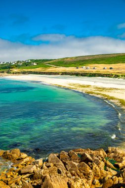 Plouhinec - Fransa yakınlarındaki güzel Brittany 'de Mnez Dregan' ın manzaralı turnesine küçük bir keşif gezisi
