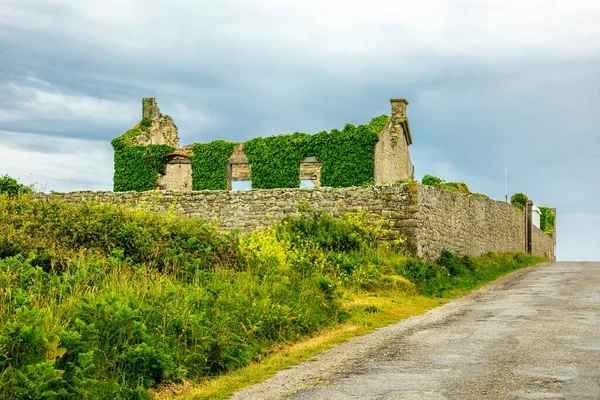Drodze Najbardziej Wysuniętym Zachód Punkcie Środkowej Francji Pięknej Bretanii Francja — Zdjęcie stockowe