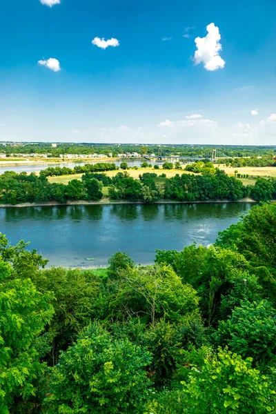 Odkrycie Letnie Pięknej Dolinie Sekwany Indre Loire Francja — Zdjęcie stockowe