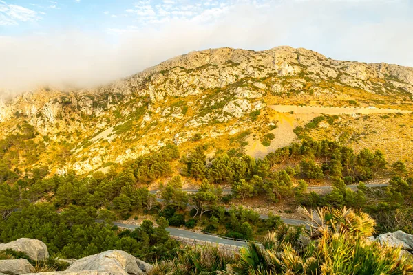 Camino Punto Culminante Hermosa Isla Balear Mallorca Cap Formentor España —  Fotos de Stock