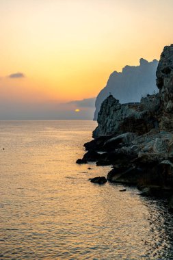 Güzel Balearic Adası Mallorca 'daki en önemli noktaya giden yolda - Kaptan de Formentor -