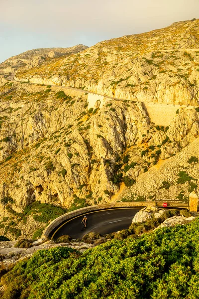 stock image On the way to the highlight on the beautiful Balearic Island Mallorca - Cap de Formentor - Spain