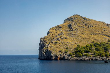 Mallorca-Sller-İspanya 'nın güzel Balear adasının batısındaki yolda.