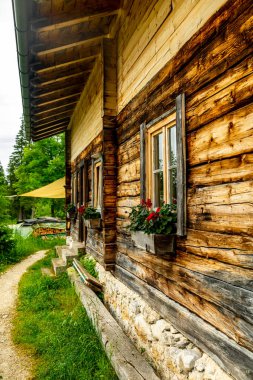 Güzel Berchtesgaden Alpleri 'nden geçerek Watzmann - Berchtesgaden - Bavyera - Almanya