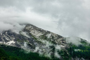 Güzel Berchtesgaden Alpleri 'nden geçerek Watzmann - Berchtesgaden - Bavyera - Almanya