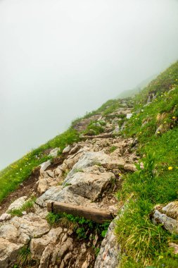 Güzel Berchtesgaden Alpleri 'nden geçerek Watzmann - Berchtesgaden - Bavyera - Almanya