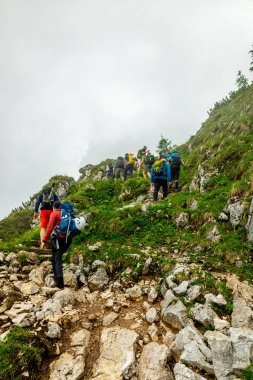 Güzel Berchtesgaden Alpleri 'nden geçerek Watzmann - Berchtesgaden - Bavyera - Almanya
