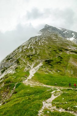Güzel Berchtesgaden Alpleri 'nden geçerek Watzmann - Berchtesgaden - Bavyera - Almanya