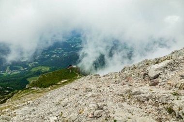 Güzel Berchtesgaden Alpleri 'nden geçerek Watzmann - Berchtesgaden - Bavyera - Almanya