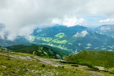 Güzel Berchtesgaden Alpleri 'nden geçerek Watzmann - Berchtesgaden - Bavyera - Almanya