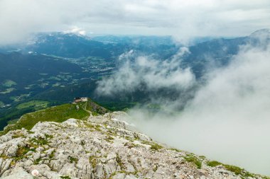 Güzel Berchtesgaden Alpleri 'nden geçerek Watzmann - Berchtesgaden - Bavyera - Almanya