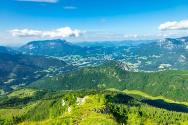 Güzel Berchtesgaden Alpleri 'nden geçerek Watzmann - Berchtesgaden - Bavyera - Almanya