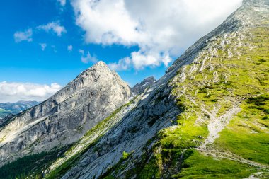 Güzel Berchtesgaden Alpleri 'nden geçerek Watzmann - Berchtesgaden - Bavyera - Almanya