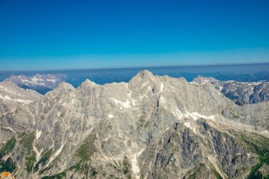 Güzel Berchtesgaden Alpleri 'nden geçerek Watzmann - Berchtesgaden - Bavyera - Almanya