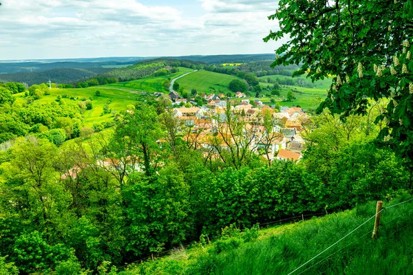 Letní Pěší Túra Údolím Saale Krásného Leuchtenburgu Kahla Durynsko Německo — Stock fotografie