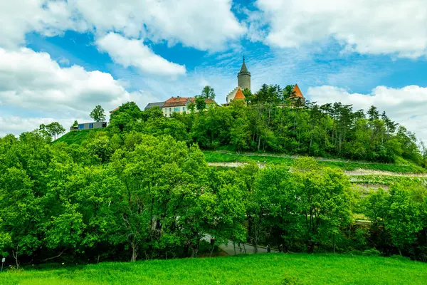 Sommerwanderung Durch Das Saaletal Zur Schönen Leuchtenburg Bei Kahla Thüringen — Stockfoto