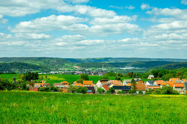 Summer hiking tour through the Saale valley to the beautiful Leuchtenburg near Kahla - Thuringia - Germany