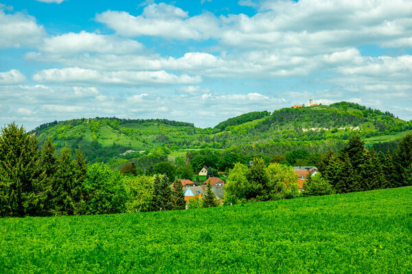 Summer hiking tour through the Saale valley to the beautiful Leuchtenburg near Kahla - Thuringia - Germany