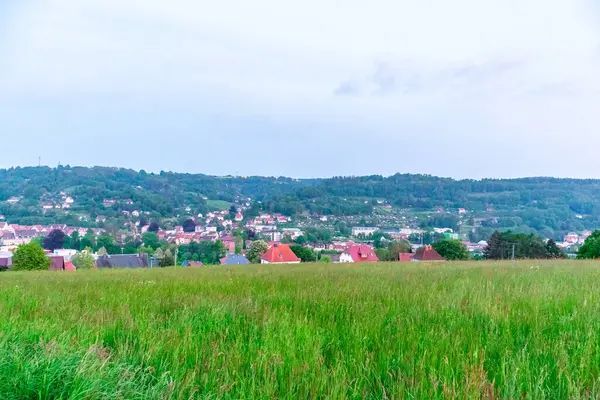 Passeio Bicicleta Verão Pela Zona Rural Schmalkalden Até Werratal Perto — Fotografia de Stock