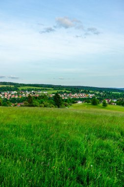 Yaz keşfi turu Steinbach-Hallenberg yakınlarındaki Thuringian Ormanı 'nda