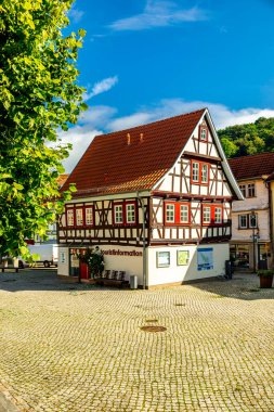 Ruhla - Thüringen - Almanya yakınlarındaki Thuringian Ormanı 'nda yaz yürüyüşü