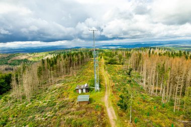Ruhla - Thüringen - Almanya yakınlarındaki Thuringian Ormanı 'nda yaz yürüyüşü