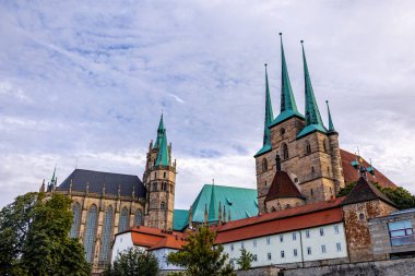 Thüringen 'in başkentinde yaz sonu yürüyüşü - Erfurt - Almanya