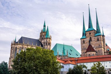 Thüringen 'in başkentinde yaz sonu yürüyüşü - Erfurt - Almanya