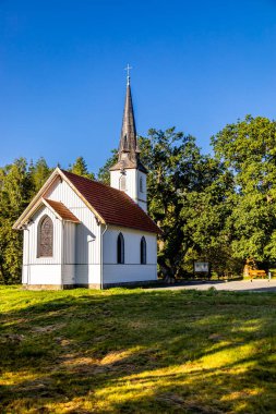Schierke - Saksonya-Anhalt - Almanya çevresindeki Harz Milli Parkı 'nda yaz sonu yürüyüşü