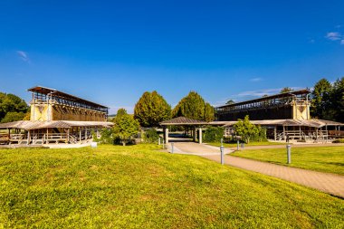 Bad Staffelstein - Bavyera - Almanya yakınlarındaki Yukarı Franconian kırsalında yaz yürüyüşü