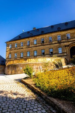 Bad Staffelstein - Bavyera - Almanya yakınlarındaki Yukarı Franconian kırsalında yaz yürüyüşü