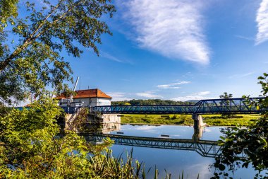 Bad Staffelstein - Bavyera - Almanya yakınlarındaki Yukarı Franconian kırsalında yaz yürüyüşü