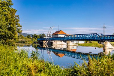 Bad Staffelstein - Bavyera - Almanya yakınlarındaki Yukarı Franconian kırsalında yaz yürüyüşü