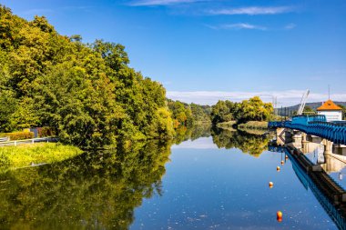 Bad Staffelstein - Bavyera - Almanya yakınlarındaki Yukarı Franconian kırsalında yaz yürüyüşü