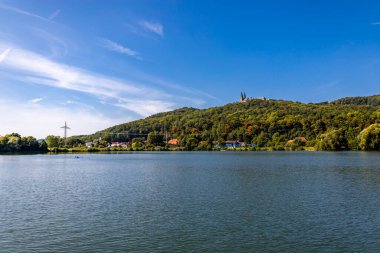 Bad Staffelstein - Bavyera - Almanya yakınlarındaki Yukarı Franconian kırsalında yaz yürüyüşü