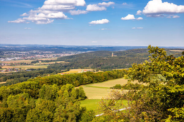 Late summer hike through the Upper Franconian countryside near Bad Staffelstein - Bavaria - Germany
