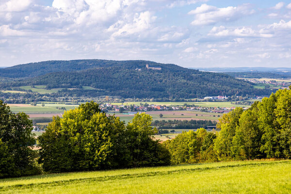 Late summer hike through the Upper Franconian countryside near Bad Staffelstein - Bavaria - Germany