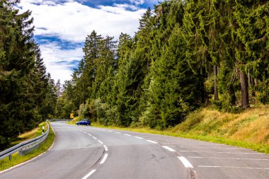 Feldberg 'deki Hochtaunus' ta güzel bir yürüyüş, güzel bir yaz günü, Hesse - Almanya