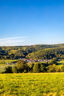 Schmalkalden ve büyüleyici çevresi Thüringen-Almanya 'da yarım yamalak bir bisiklet turu.