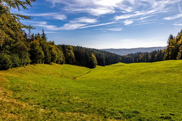 Vacker Höstvandring Genom Sternengrund Mellan Zella Mehlis Och Oberhof Thüringen — Stockfoto