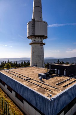 Bischofsgrn 'daki Fichtelgebirge' de güzel bir sonbahar yürüyüşü, Yukarı Franconia - Bavyera - Almanya