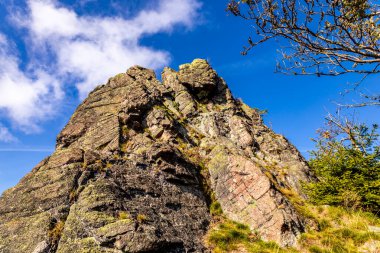 Thüringen Ormanı 'nda Oberhof ve Suhl üzerinden Almanya üzerinden sonbahar bisiklet turu