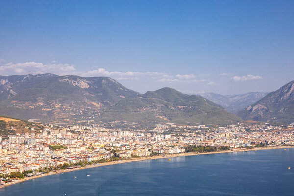 Exploring the city of Alanya with its imposing castle on the Turkish Rivera - Turkey